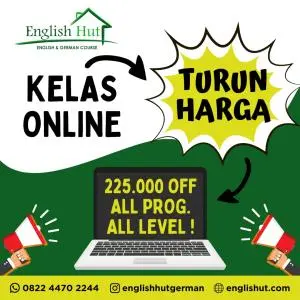 Kursus Online di English Hut Turun Harga